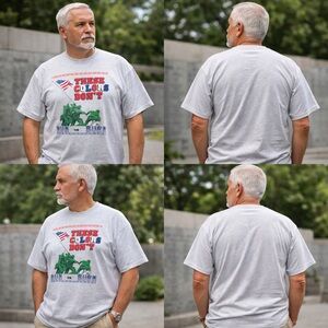 Vintage Korean War Veteran Memorial‎ T-Shirt Mens Size XL Adult Army Era Grey